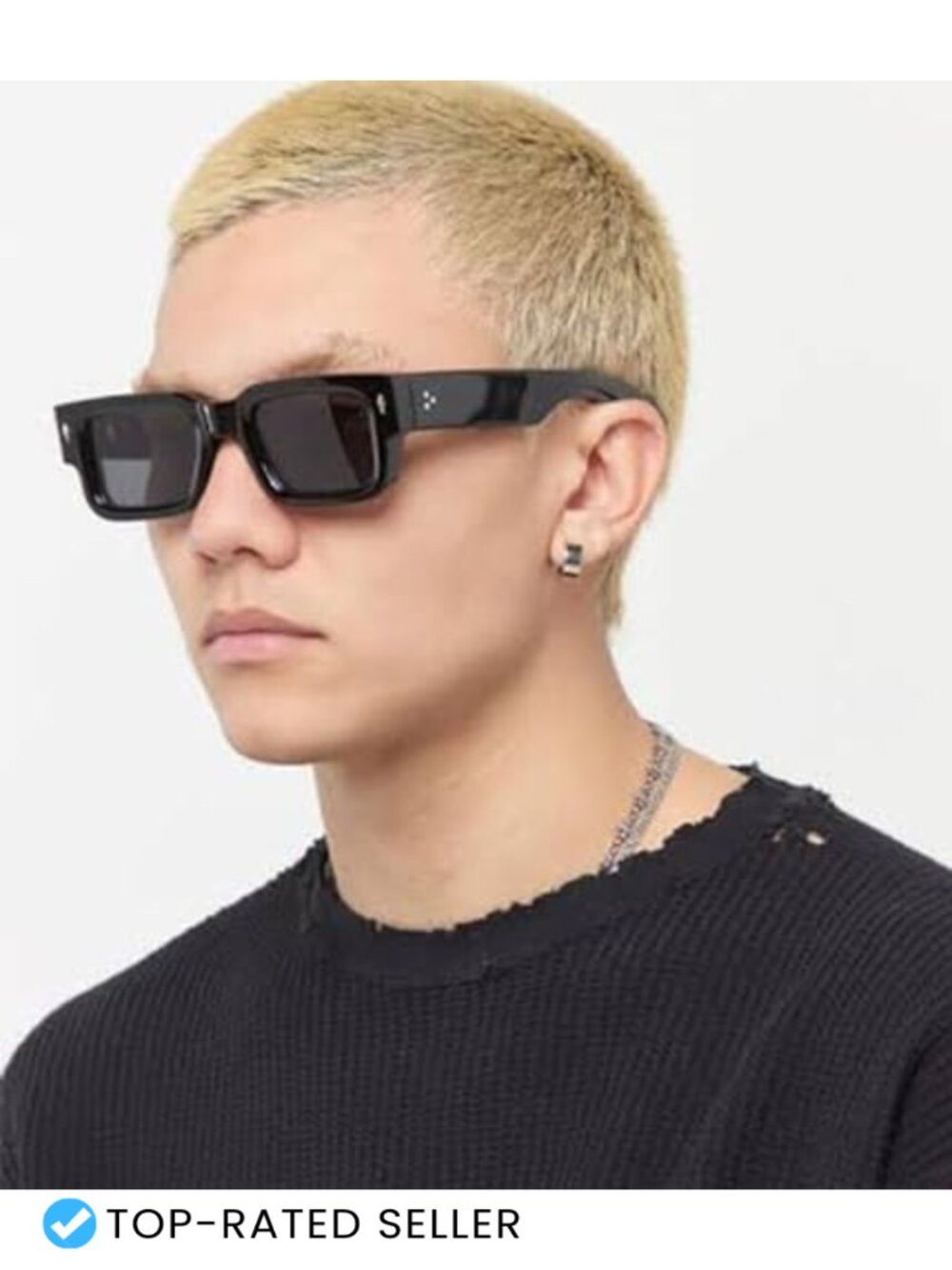 Chunky Rectangular Acetate Composite Frame - Picture 3 of 5